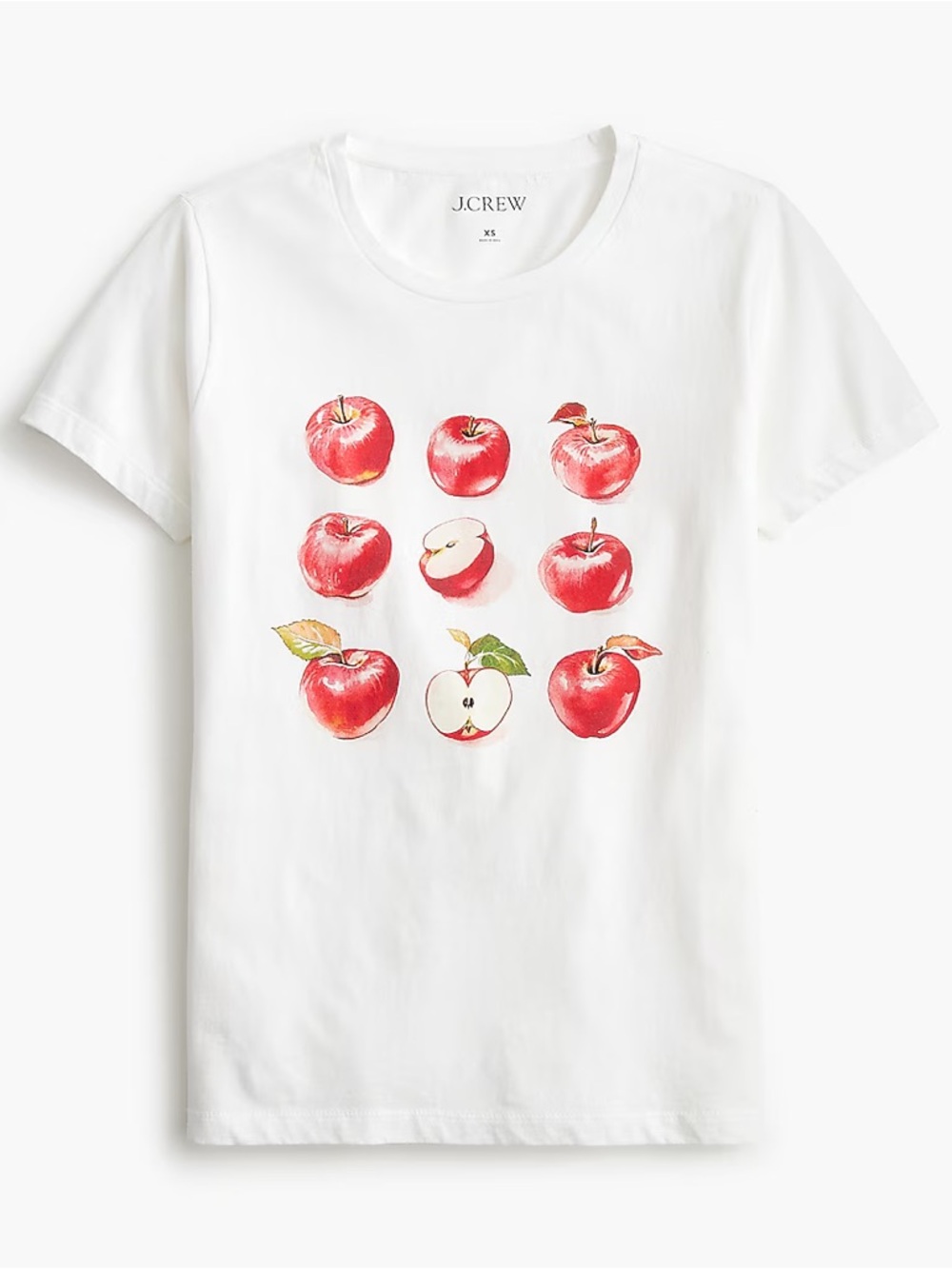 J.Crew Factory Apples Graphic Collector Tee Size Medium